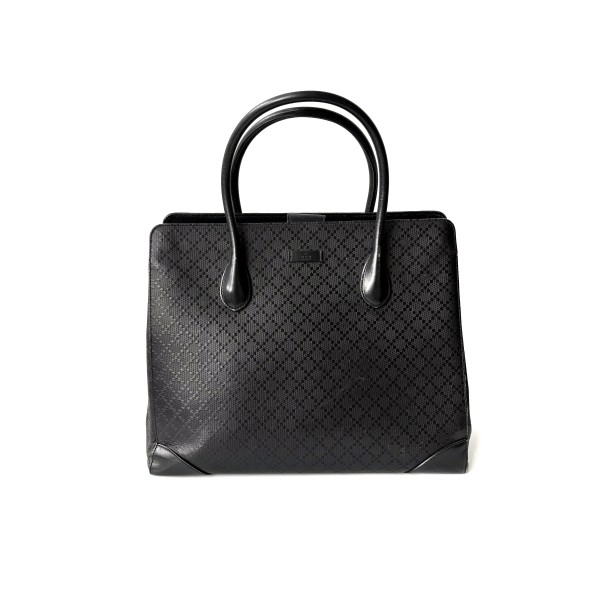 Gucci Diamante Pattern Leather Tote Bag